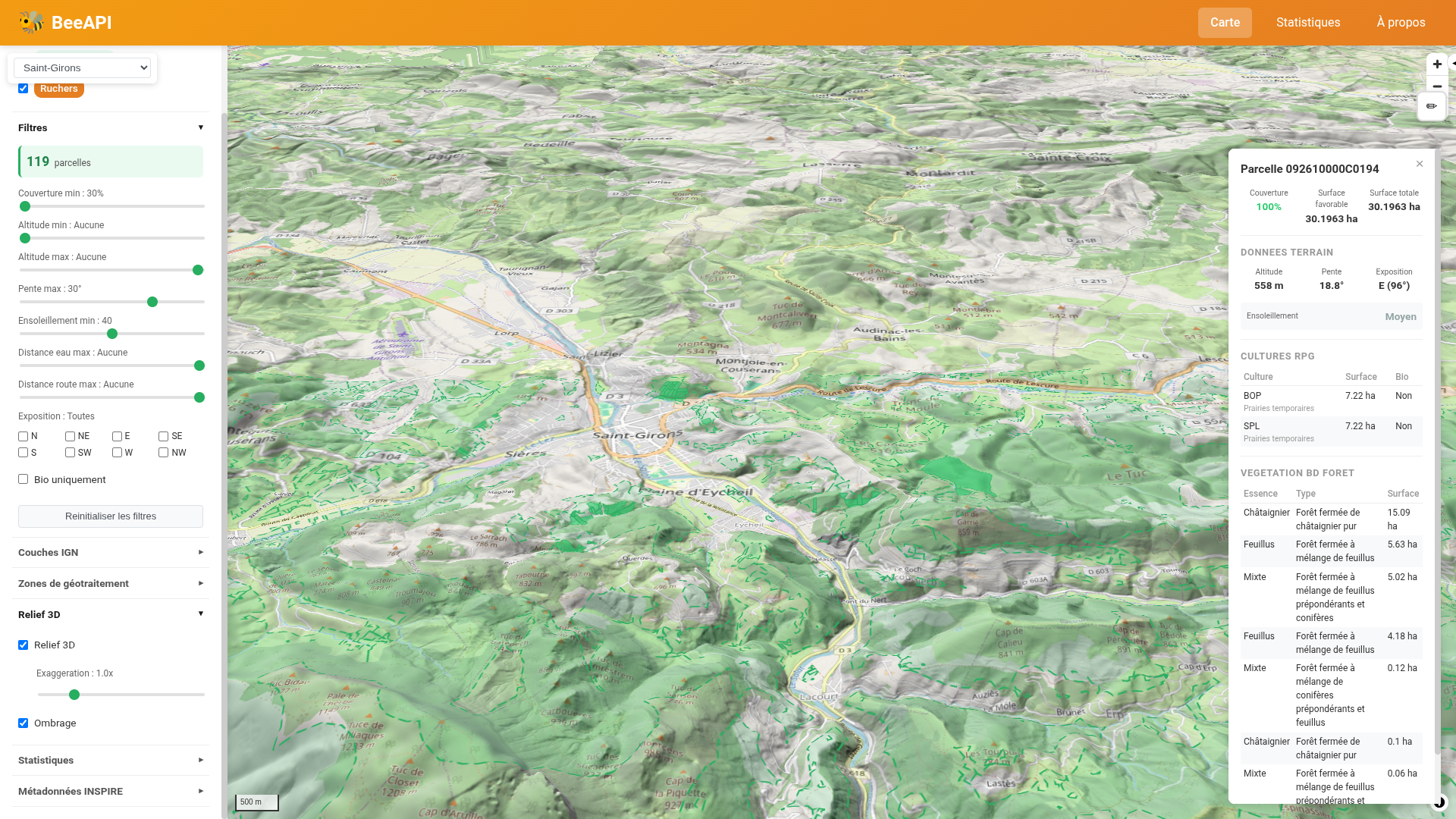 Capture d'écran de BeeAPI